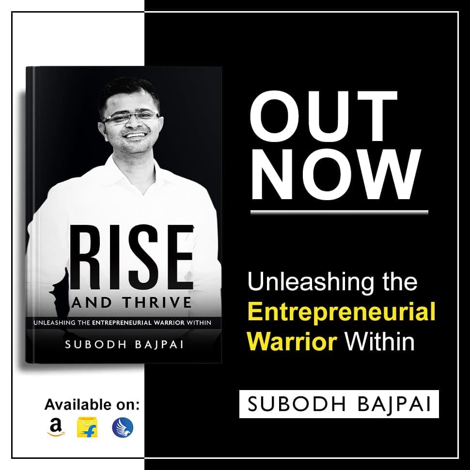 Rise and Thrive by Subodh Bajpai — Amazon Bestselling Book on Business Funding